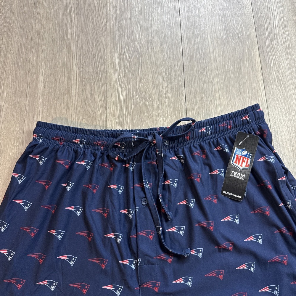New England Patriots Men's Sleep Pajamas Pants NFL Team Apparel Lounge Large NEW